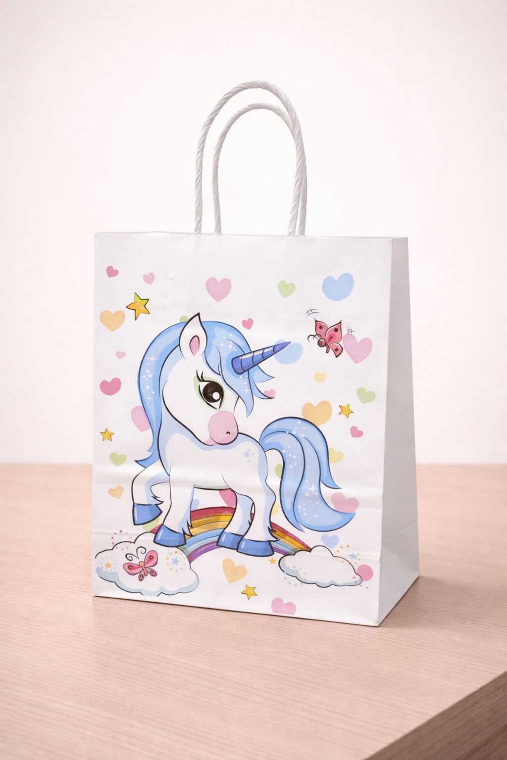 White Unicorn Kraft Bags