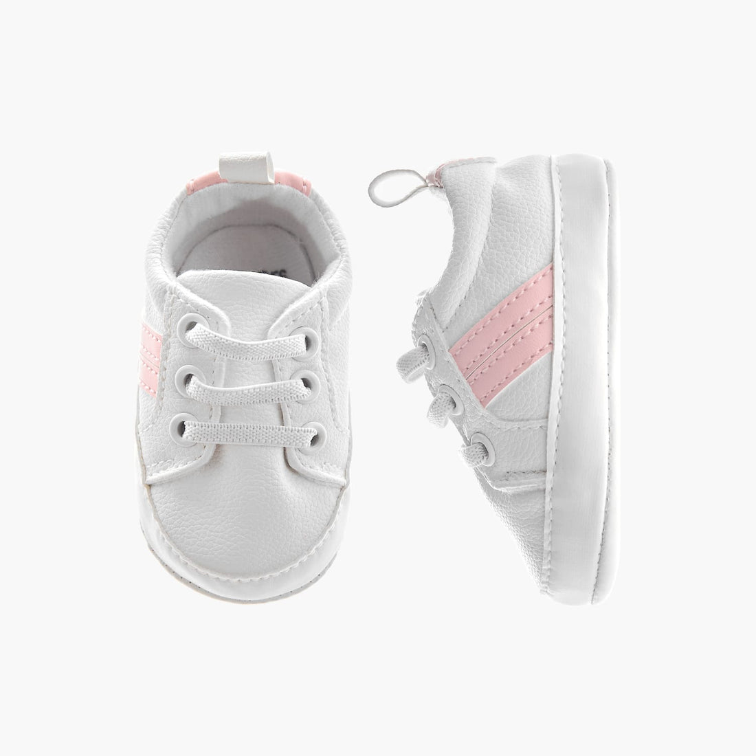 Juniors Pink and White Baby Sneakers