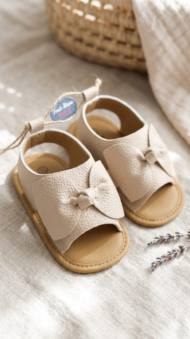 First Steps Girls Beige Sandle