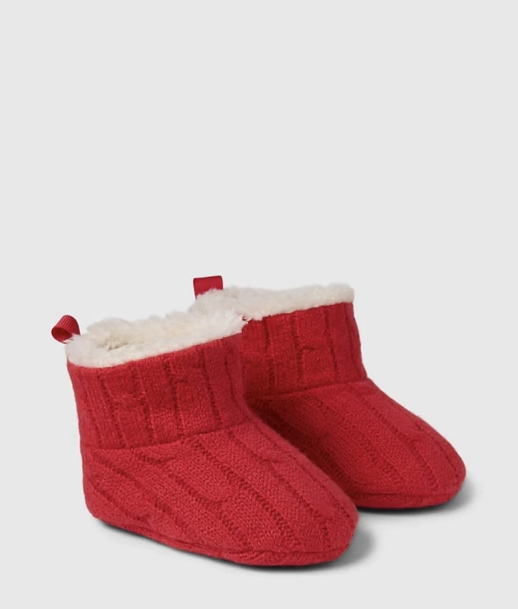GAP Red Knit Bootie