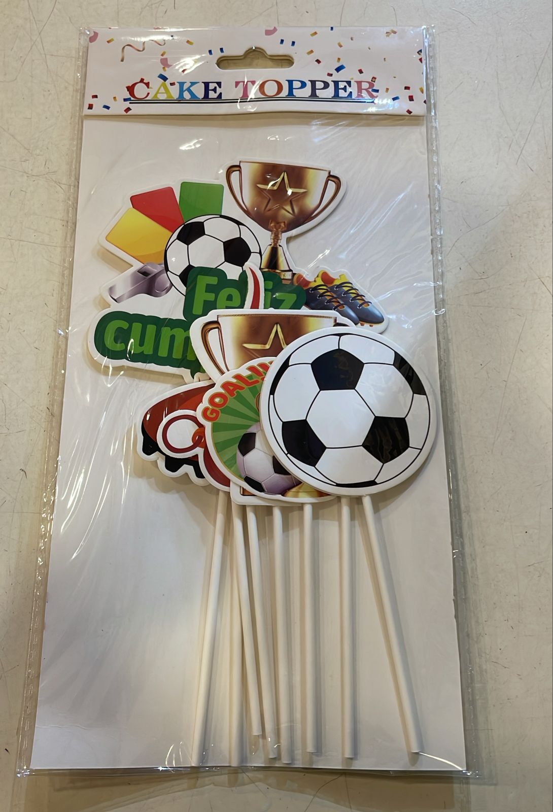 Football Cake and Cupcake Toppers