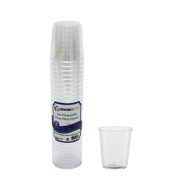 Clear 1oz Plastic Shot Glass