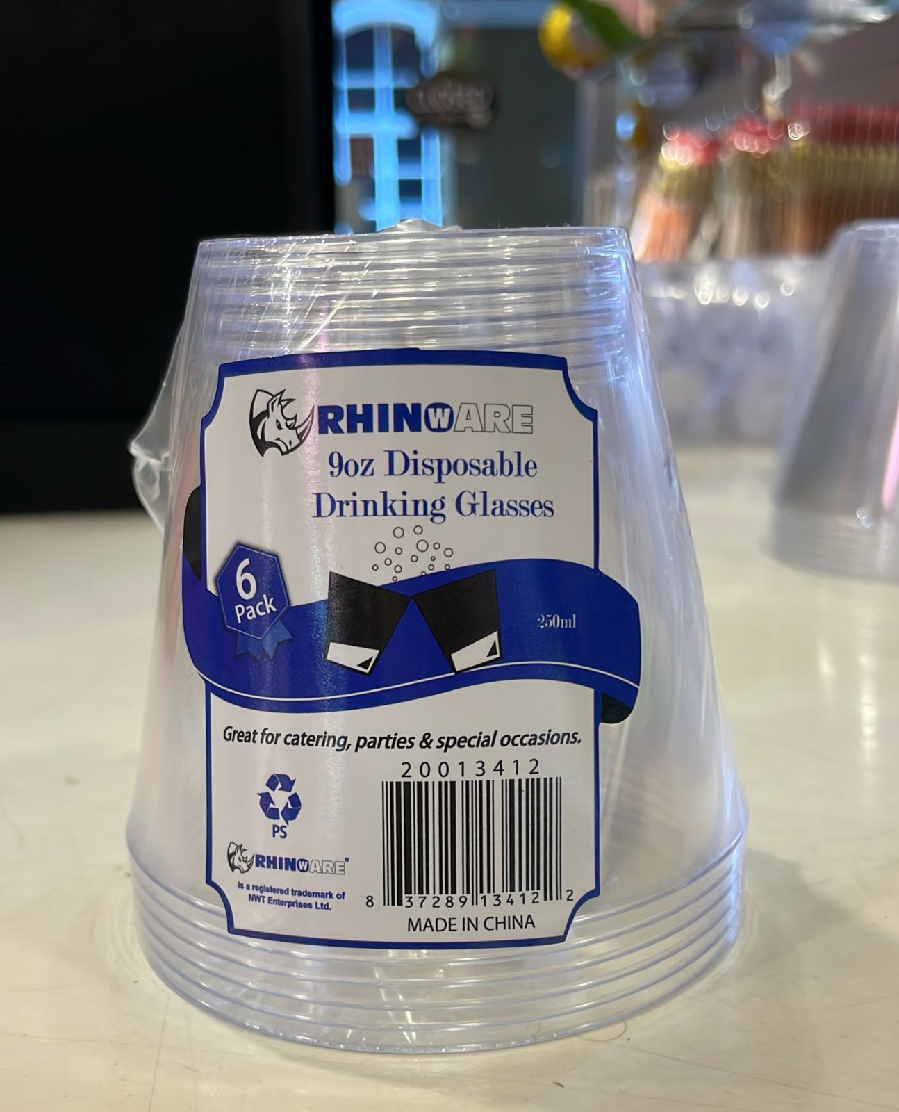 Rhino 9oz Plastic Drinking Glass