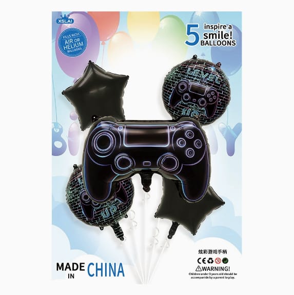 Neon Controller 5pc Balloon Set