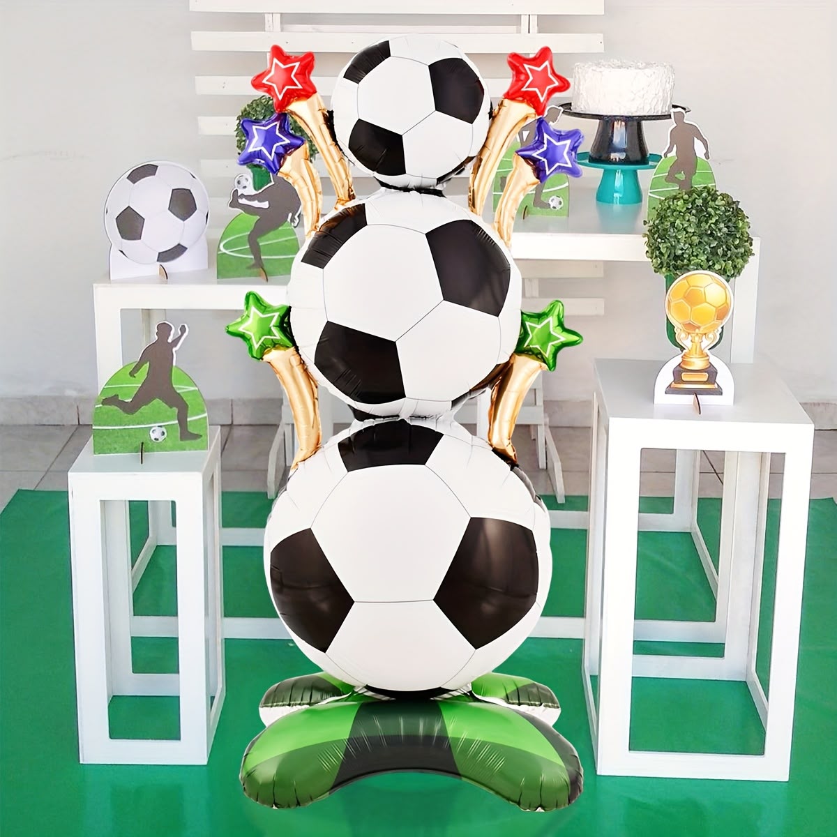 Large Standing Football Foil Balloon