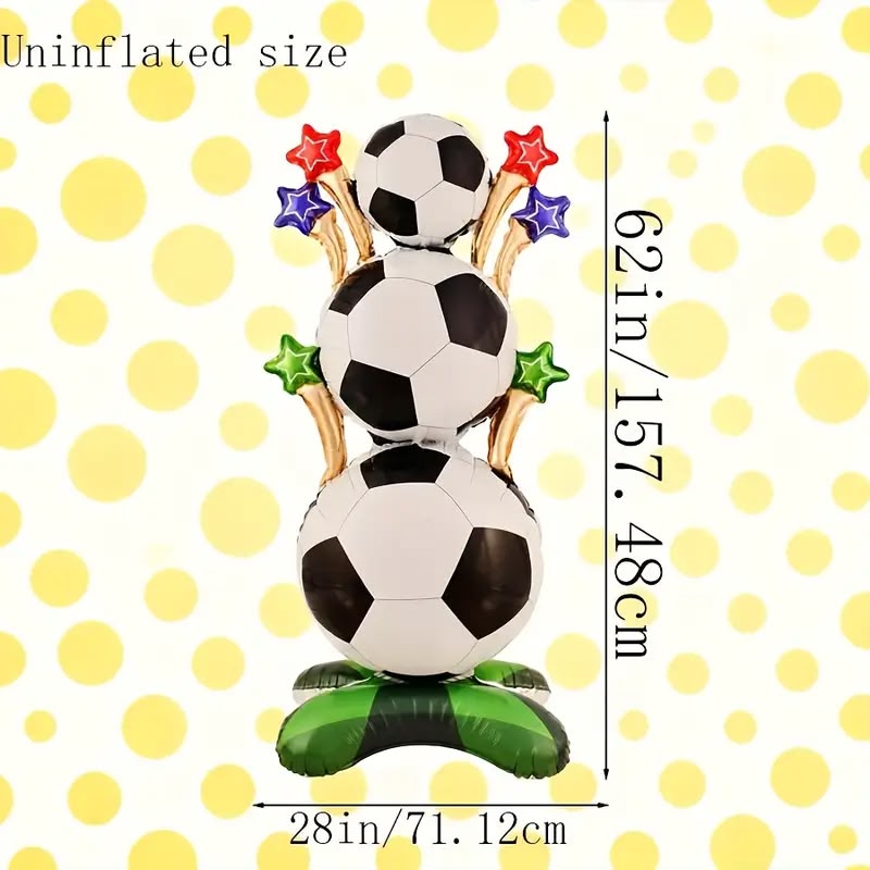 Large Standing Football Foil Balloon