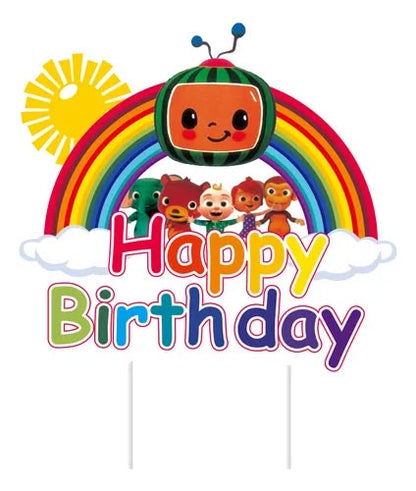 CocoMelon Cake and Cupcake Topper