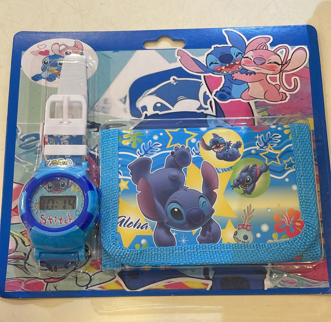 Stitch Aloha Watch and Wallet Set