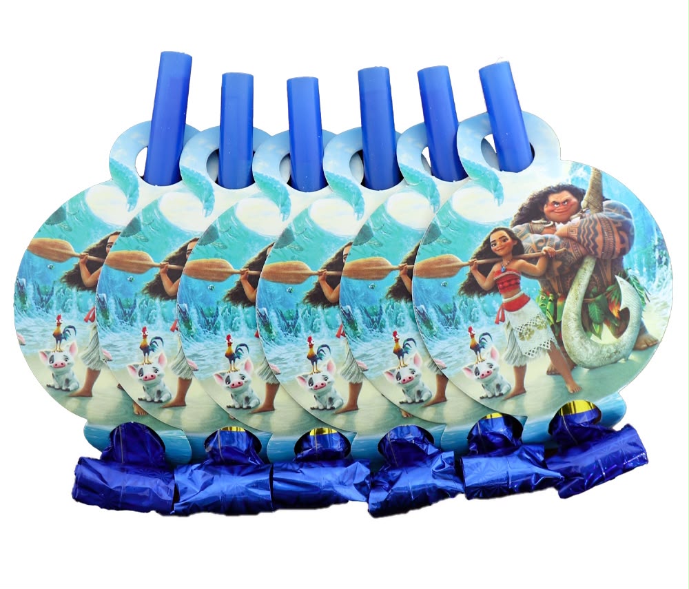 Moana Party Blowers (6pcs)