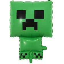Creeper Minecraft Foil Balloon