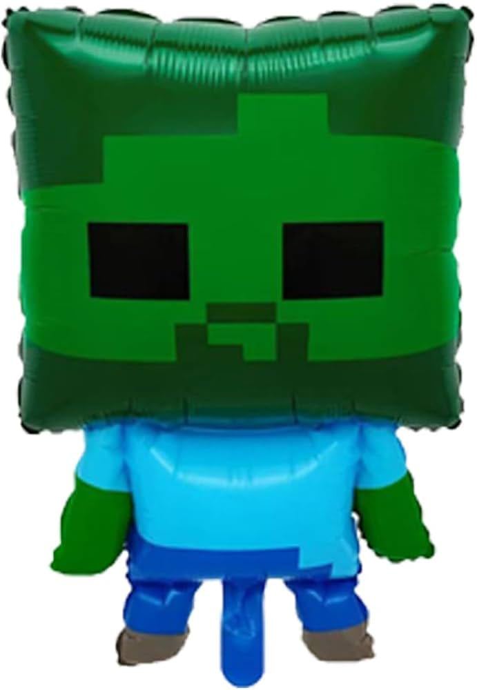 Zombie Minecraft Foil Balloon