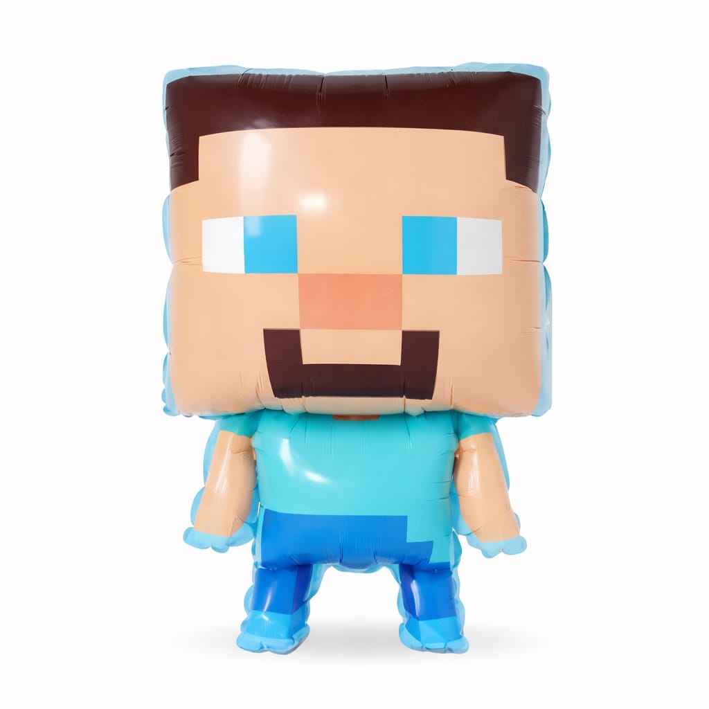 Steve Minecraft Foil Balloon