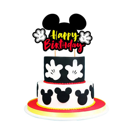 Mickey Mouse Cake and Cupcake Topper