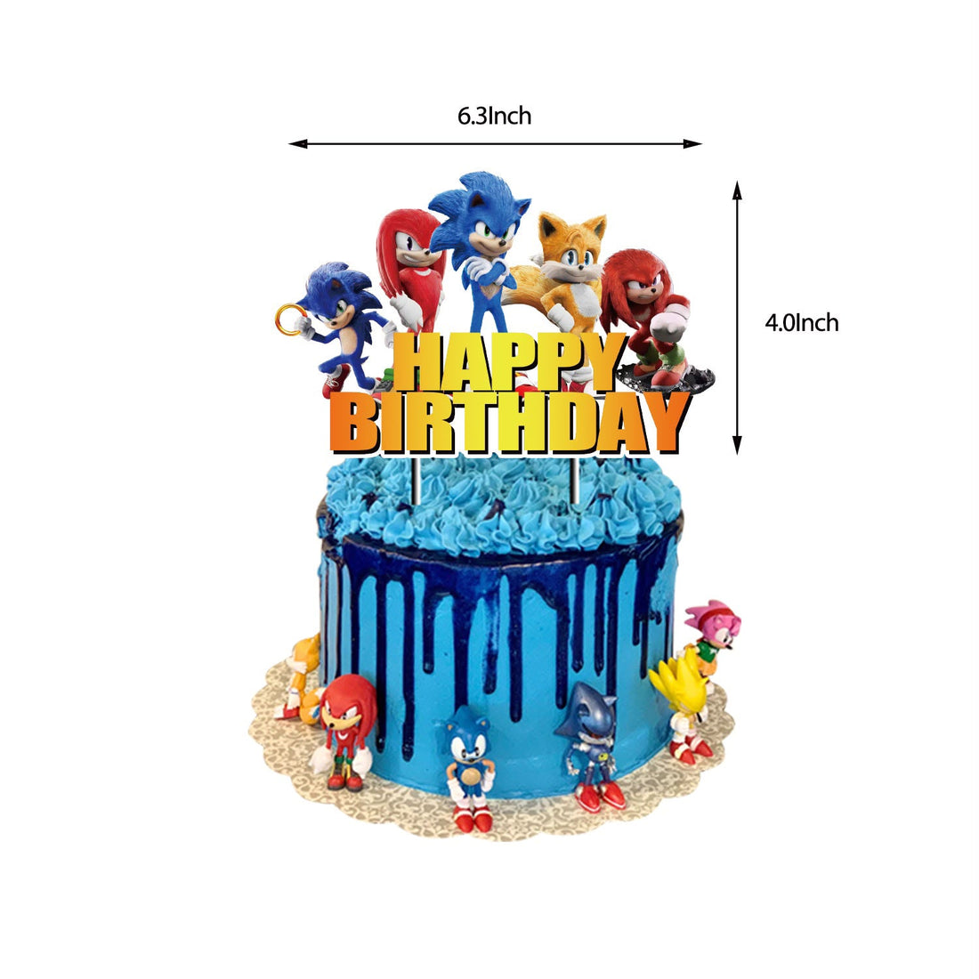 Sonic and Friends Cake Topper