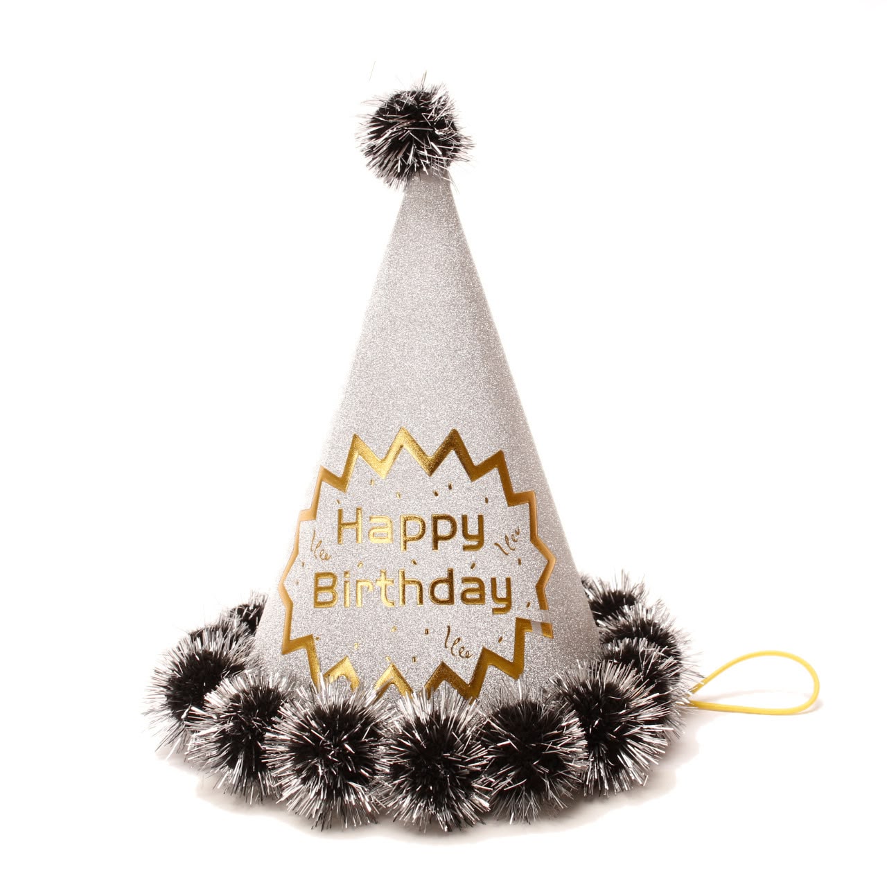 Happy Birthday Pom Pom Hats