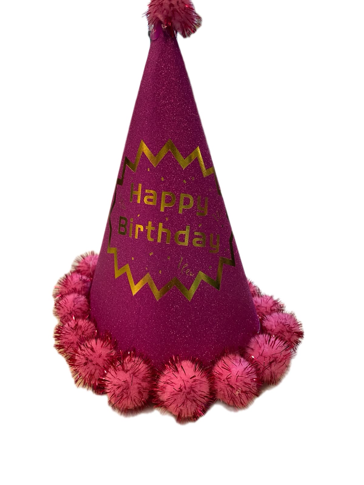 Happy Birthday Pom Pom Hats