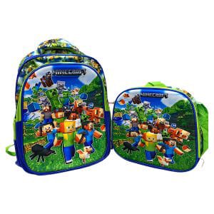 Minecraft All Characters 3D 2pc Backpack set