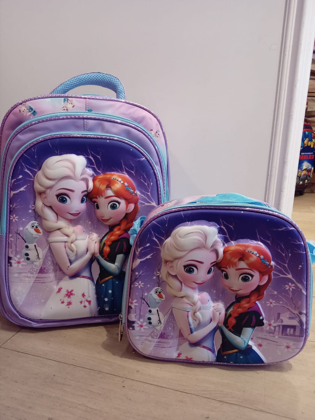 Frozen Elsa &amp; Anna 2pc Backpack Set 17 inch