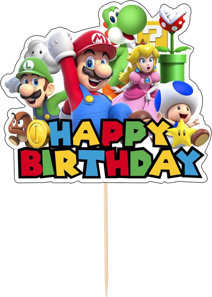 Super Mario Cake Topper
