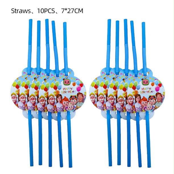 CocoMelon Straws(10pcs)
