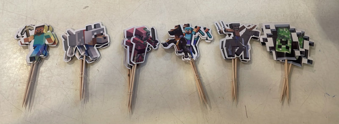 Minecraft Cupcake Toppers (24pcs)