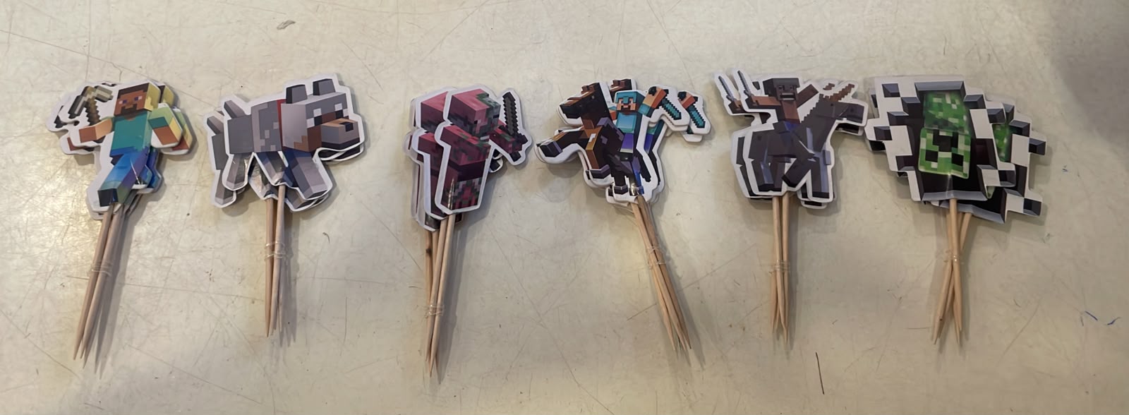 Minecraft Cupcake Toppers (24pcs)