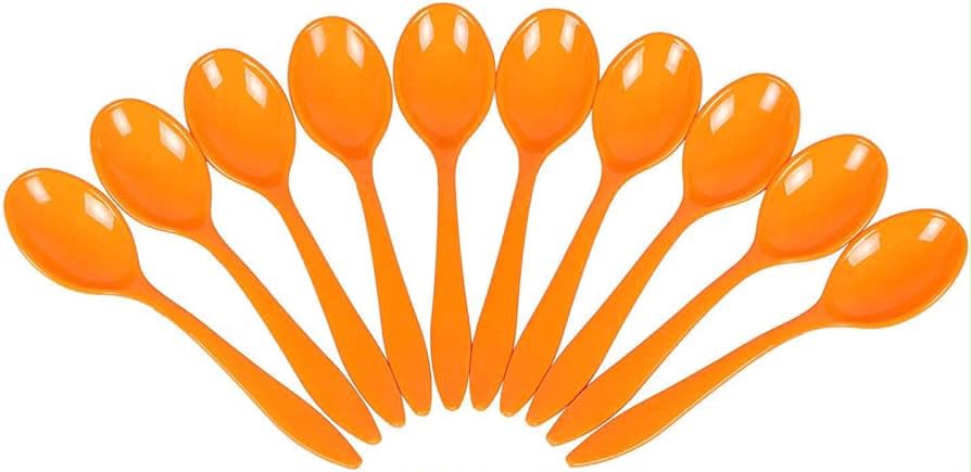 Orange Spoons (10pcs)