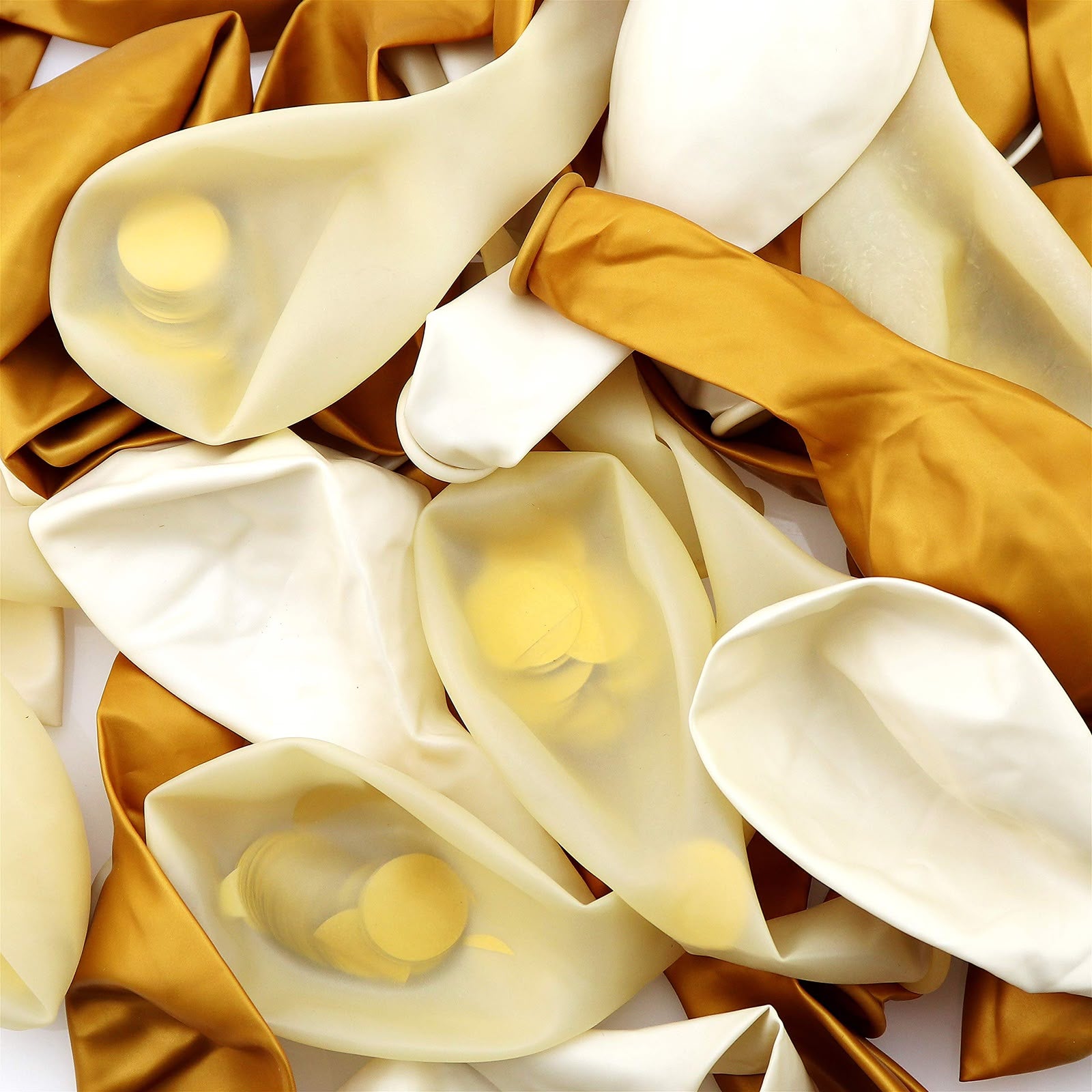 White and Gold Balloons (24pcs)