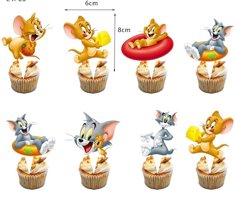 Tom &amp; Jerry Cupcake Topper