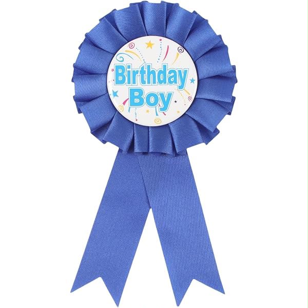 Blue Birthday Boy Badge