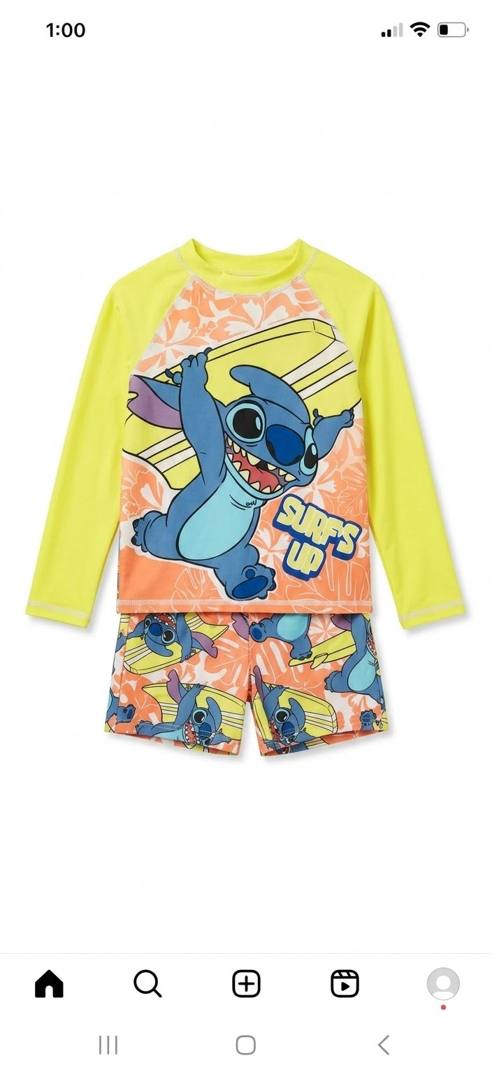 Disney Stitch Rash Guard