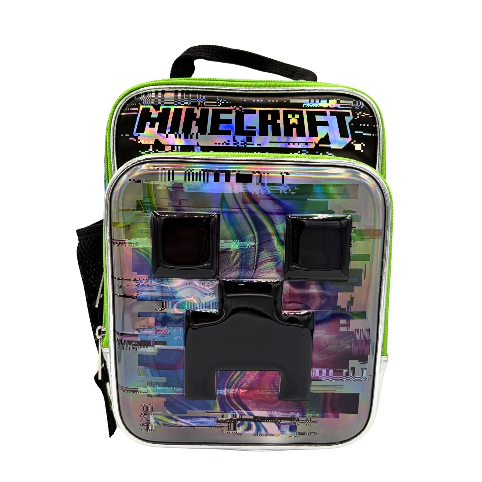 Minecraft Creeper Glitch Silver Lunchbag