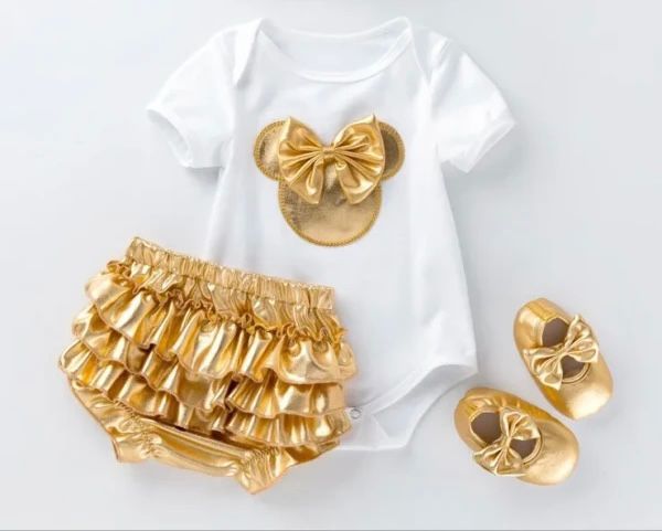 Minnie Mouse Outfit (GOLD) no shoes