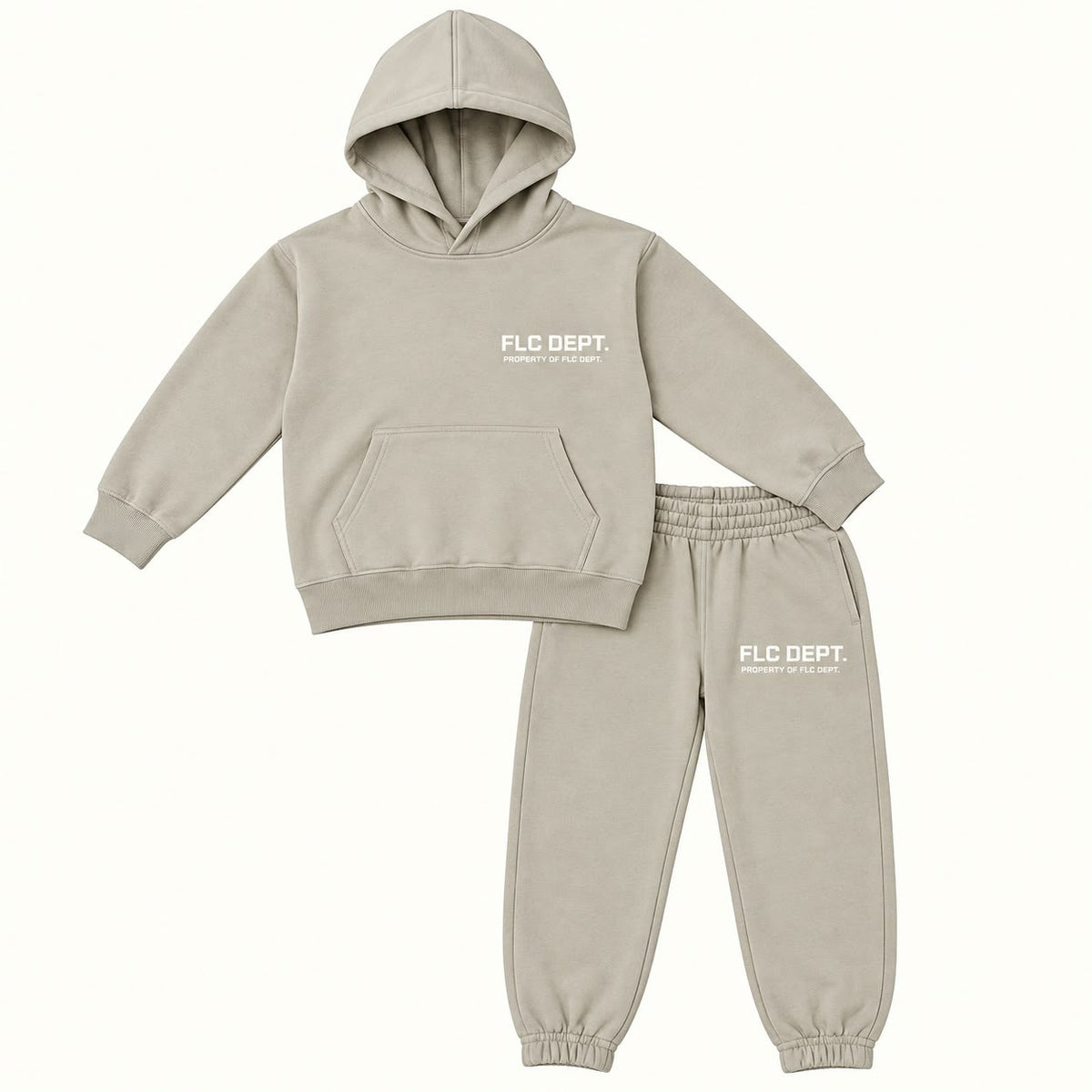 Zara FLC DEPT. Cream 2pc set track suit