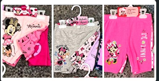 Minnie Character Leggings 3pc
