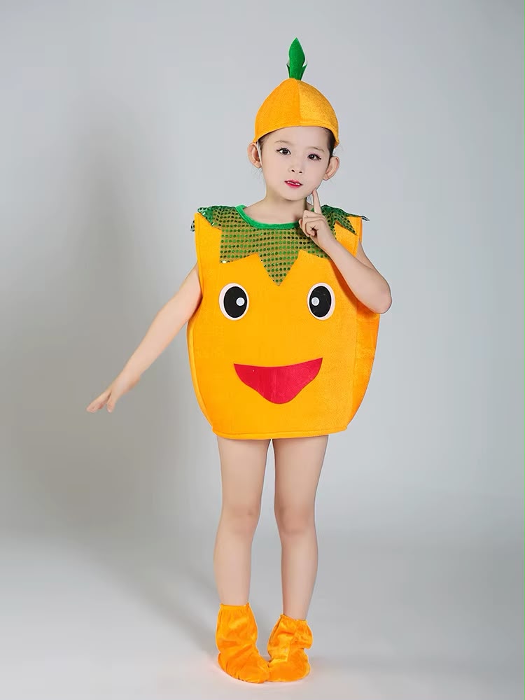 Kids Orange Fruit Costume