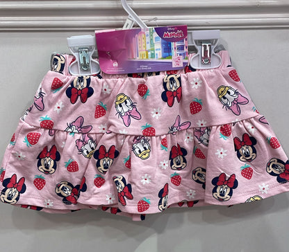 Disney Minnie Mouse 2 Pack Skorts (Grey and Pink)