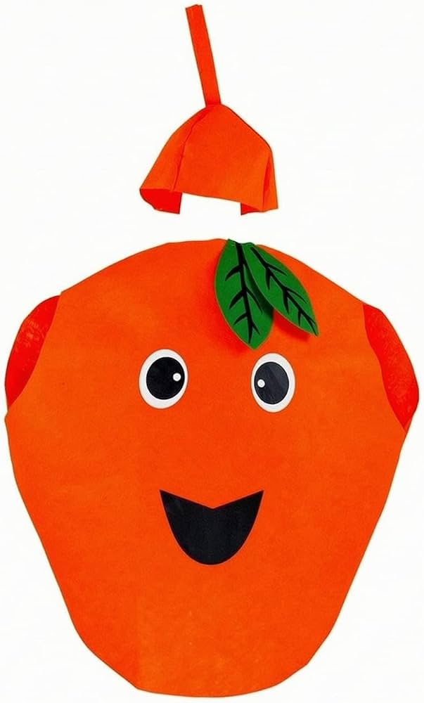 Orange Shape kids costume (3-8yrs)