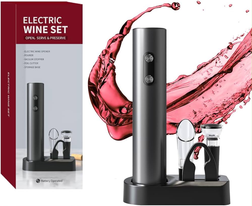 Electric Black Wine Set