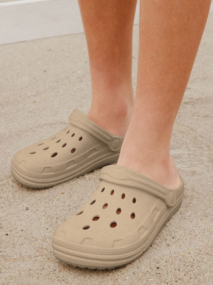 NEXT Plain Beige Clogs