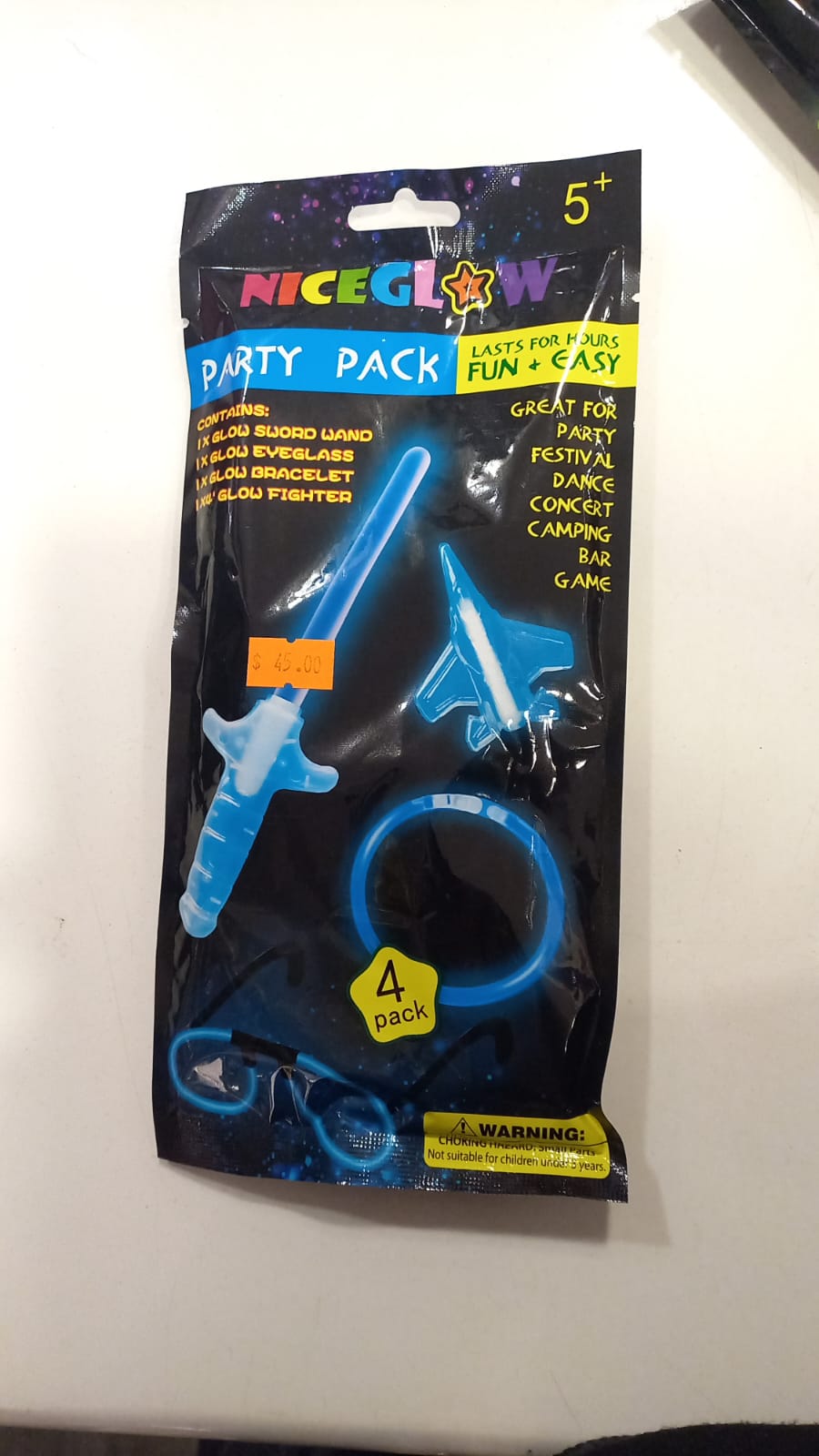 Blue Party Pack Glow set (Party Favors) 1 pack