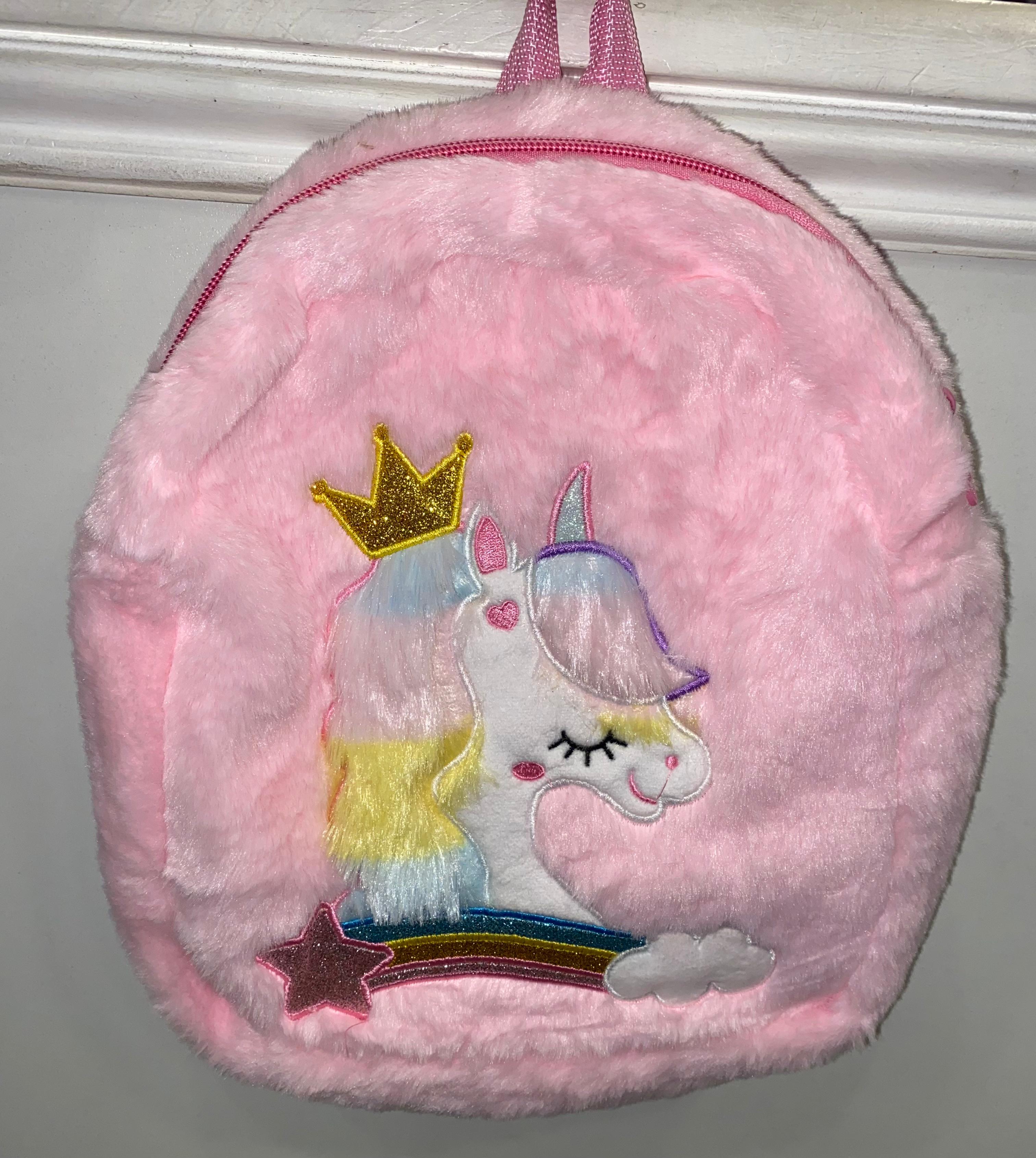 Fluffy Unicorn Mini BackPack