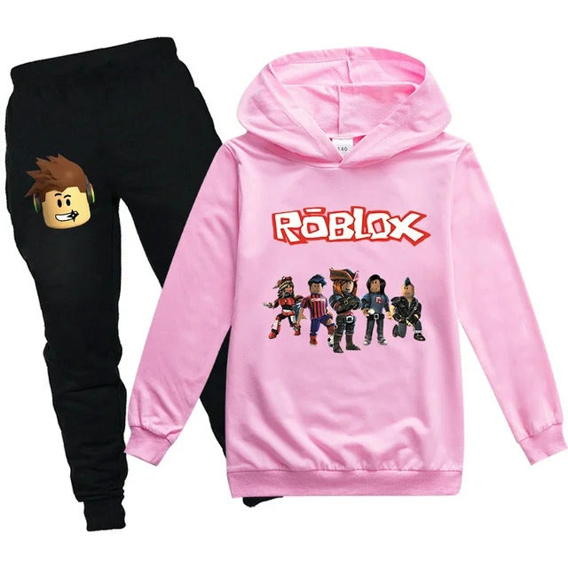 Roblox Football Crew Pink Track Suits with front pockets