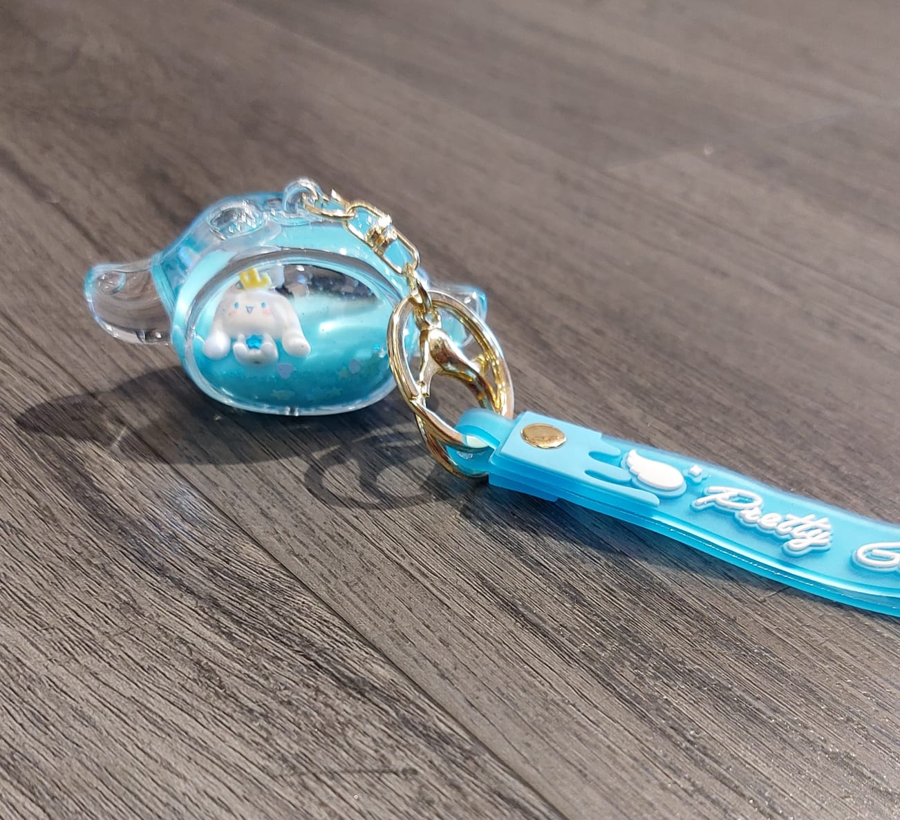 Acrylic Moving Liquid Sanrio Keychain - Preppy Kids (Grand Bazaar)