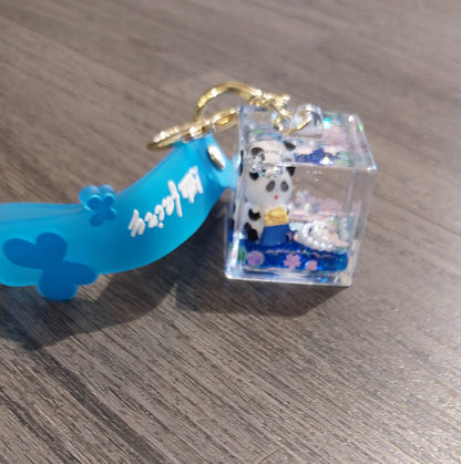 Acrylic Moving Liquid Sanrio Keychain - Preppy Kids (Grand Bazaar)