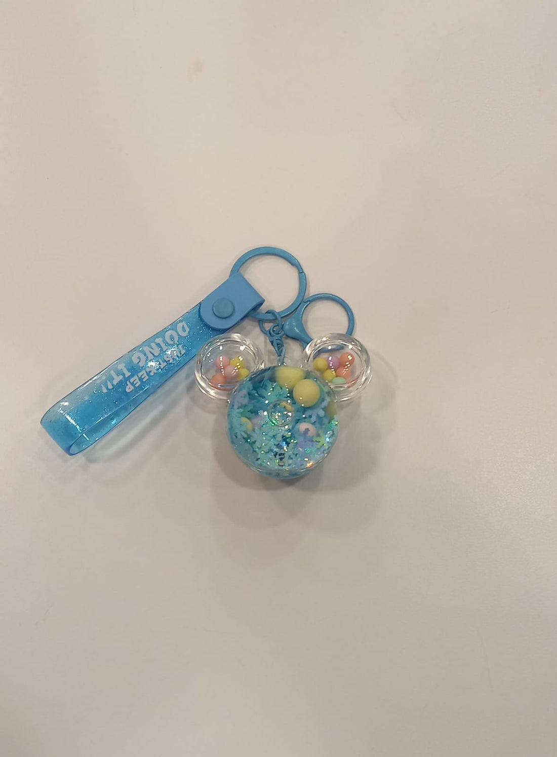 Acrylic Moving Liquid Mickey Mouse Ears Keychain - Preppy Kids (Grand Bazaar)