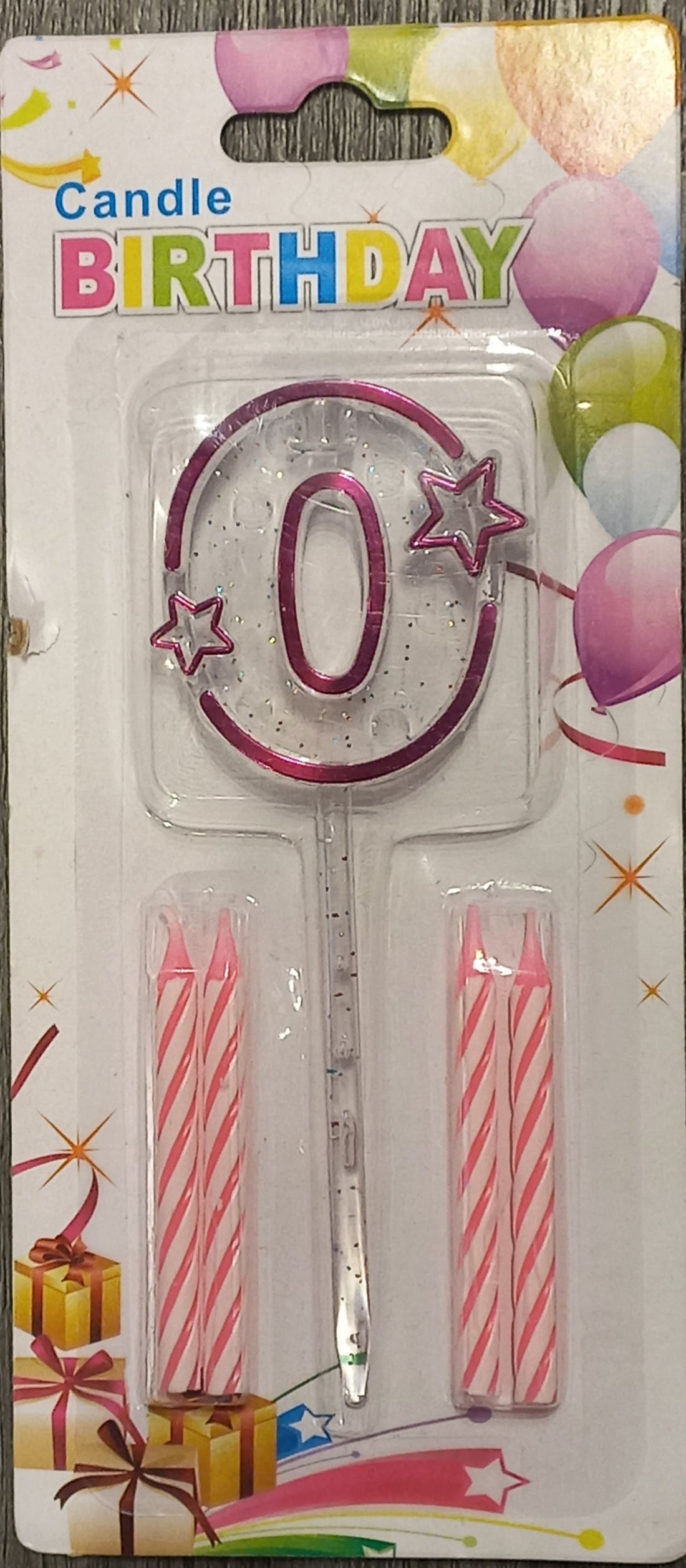 Pink Acrylic Candle 0 to 9 (ACR) - Preppy Kids (Grand Bazaar)