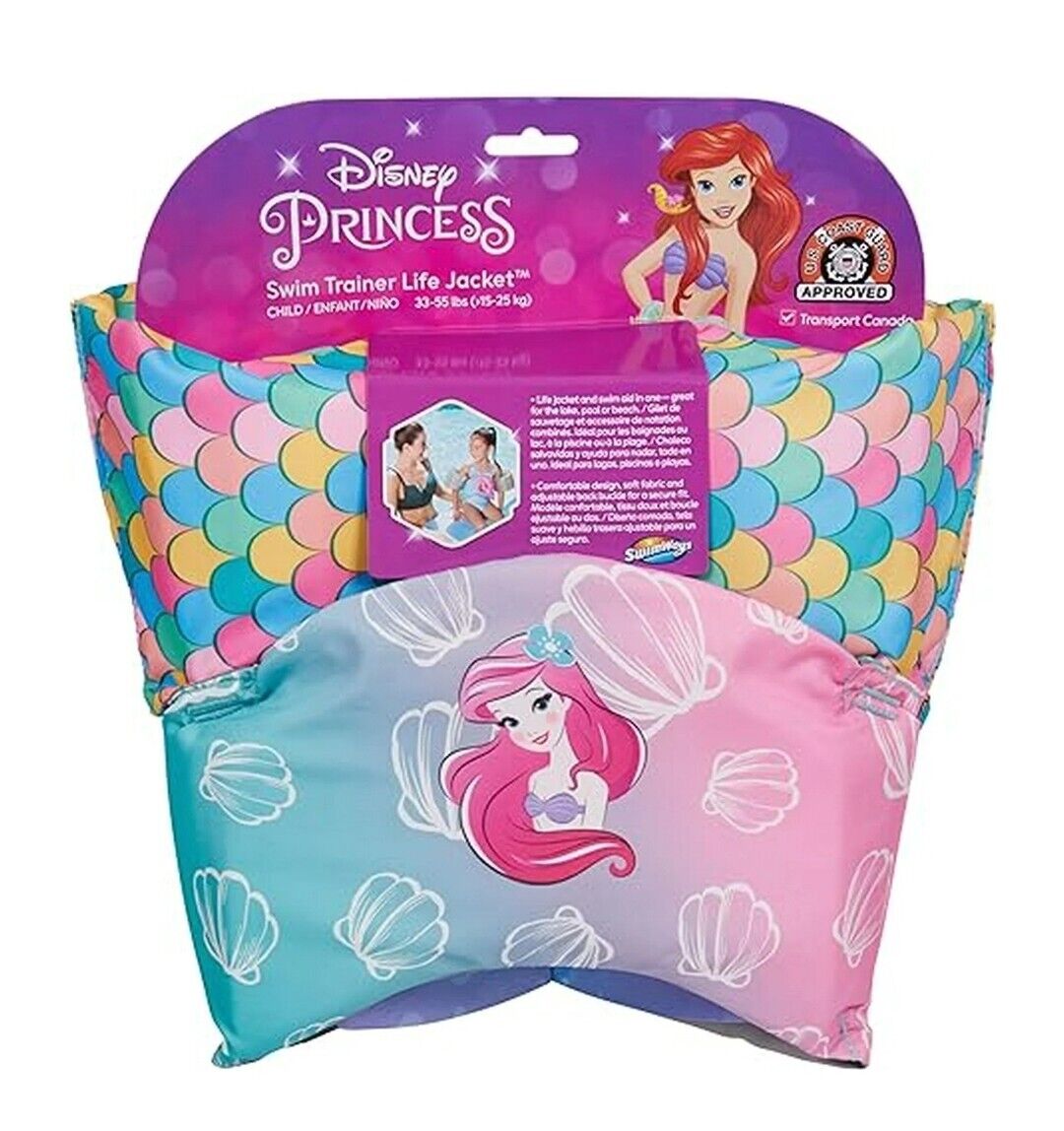 Little Mermaid Ariel Kids Life Jacket(33-55lbs) - Preppy Kids (Grand Bazaar)