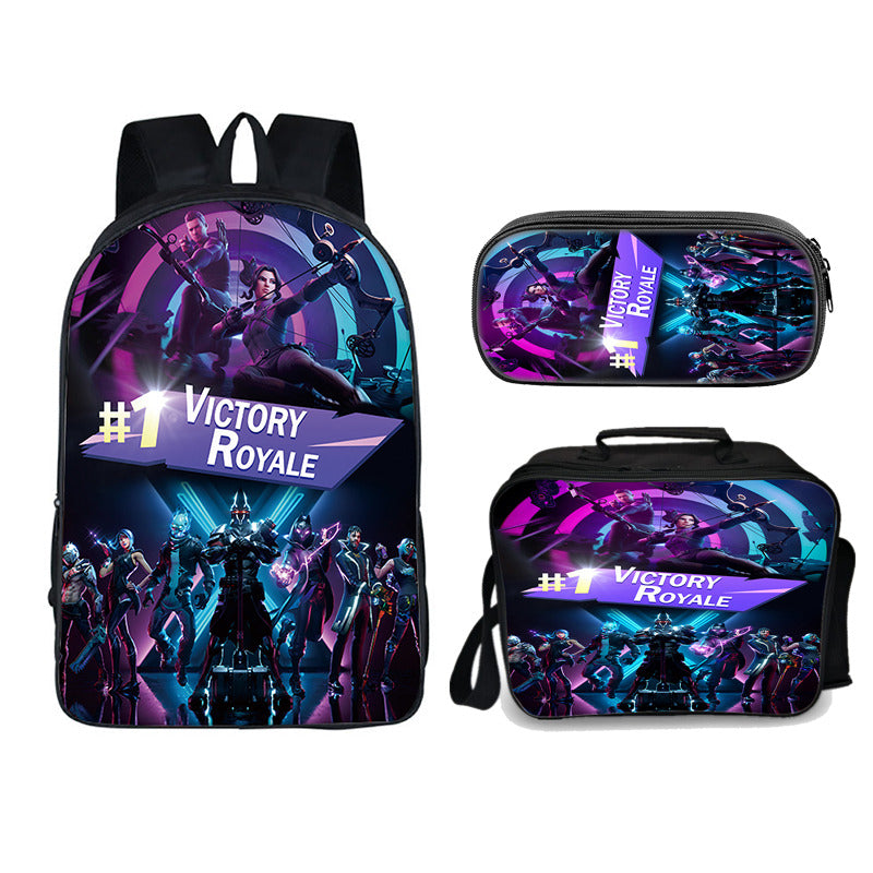 Fortnite Victory Royale Edition set (3PC) (2 compartment) No. 3 backpack set - Preppy Kids (Grand Bazaar)