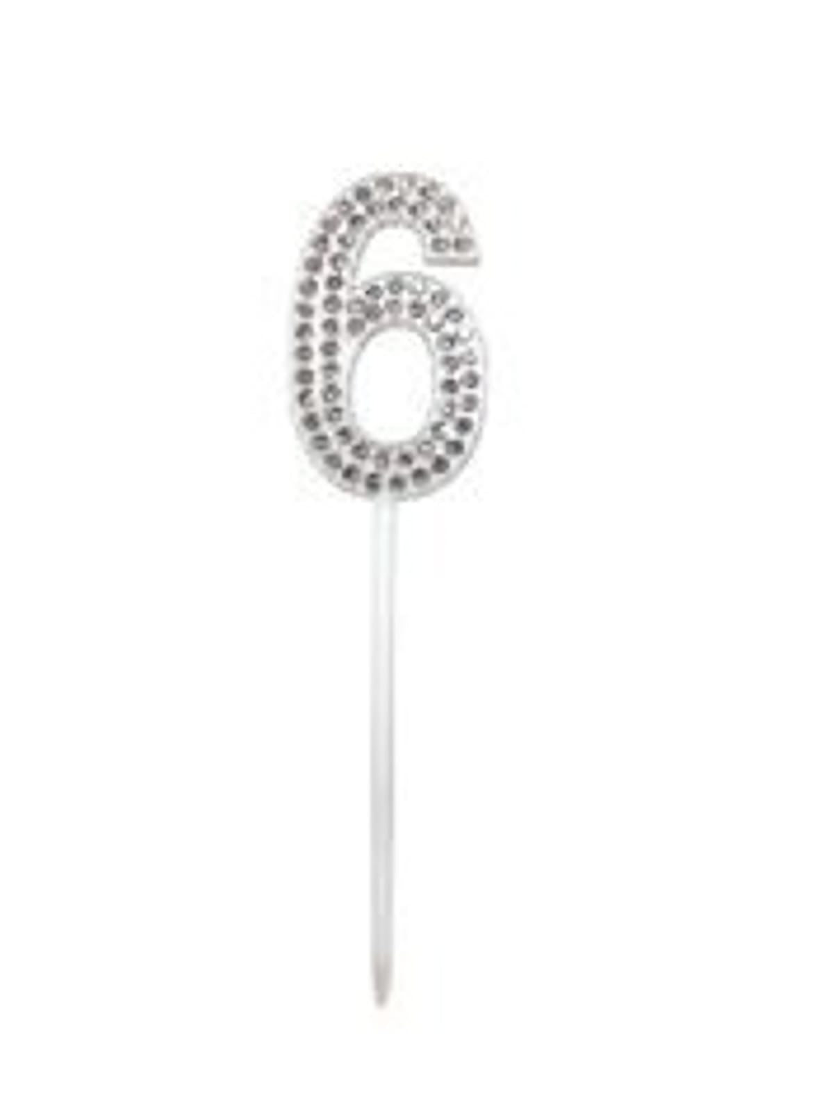 Rhinestone Number Cake Topper(0-9) - Preppy Kids (Grand Bazaar)